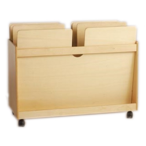 Carrello con separatori verticali